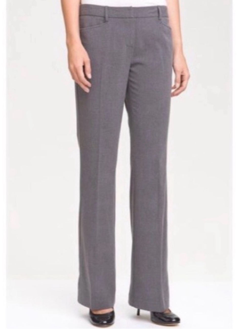 NWT MICHAEL Michael Kors Derby straight leg dress pants grey size 6